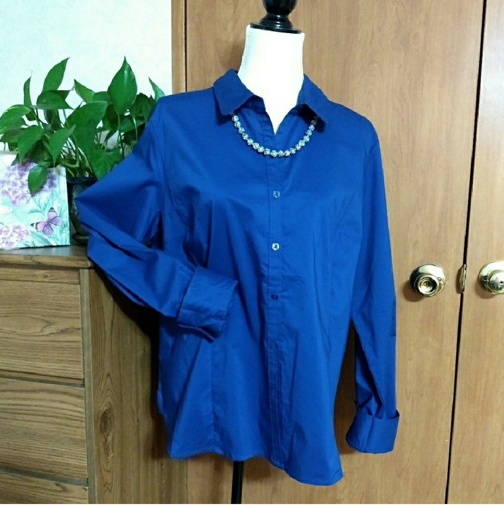 Sapphire blue blouse